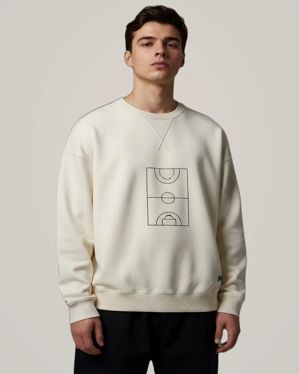 Court Design Crew, cream