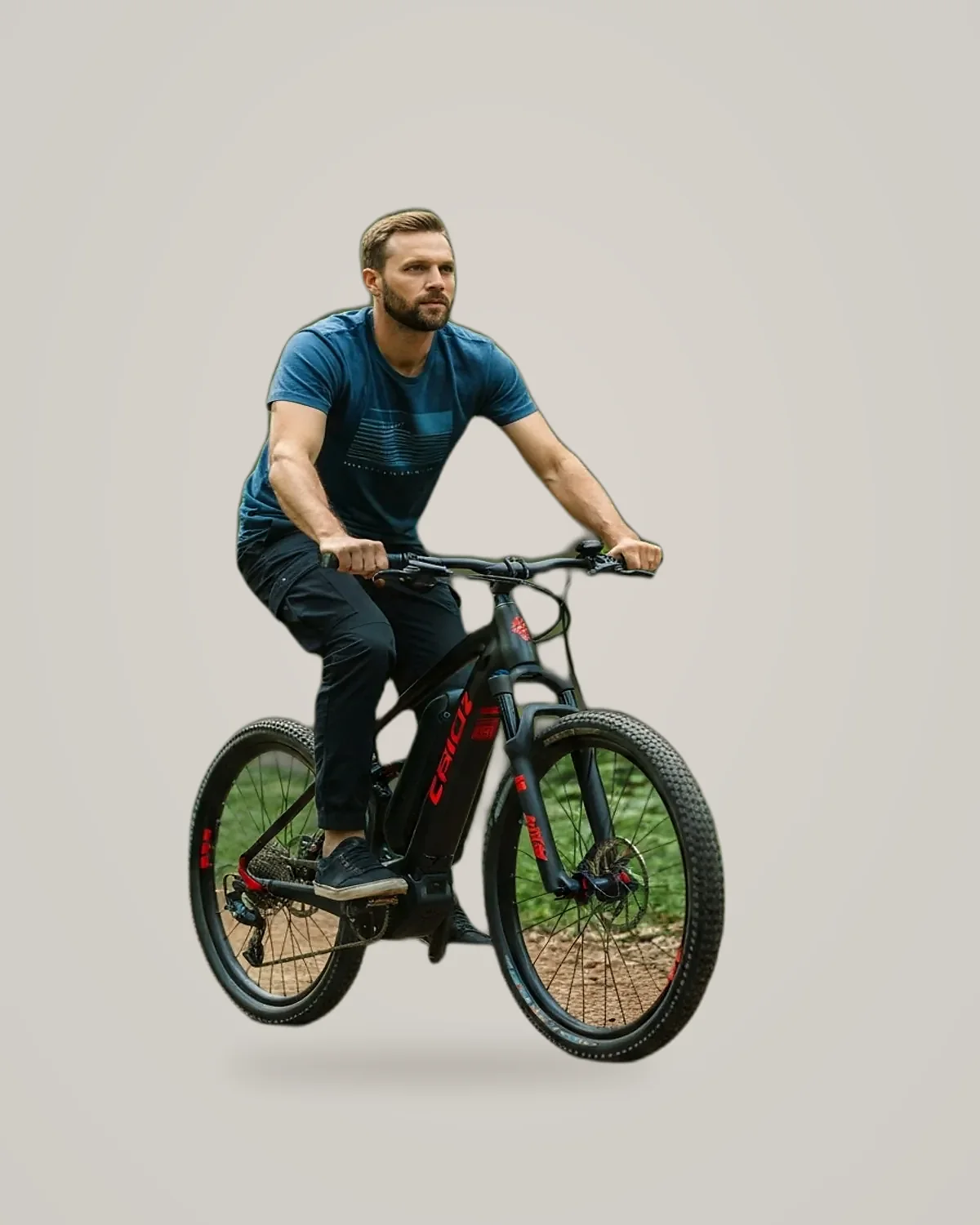 E-Bike Heritage Tee, cyan
